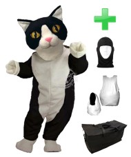 Kostüm Katze 8 + Haube + Kissen + Tasche (Werbefigur)