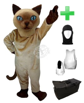 Kostüm Katze 9 + Haube + Kissen + Tasche (Werbefigur)