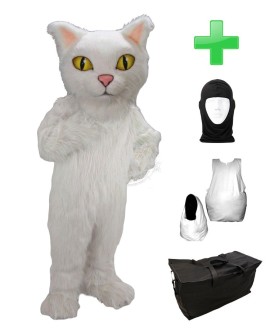 Kostüm Katze 12 + Haube + Kissen + Tasche (Werbefigur)