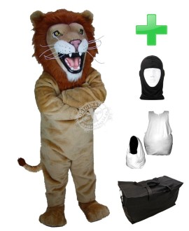Kostüm Löwe 1 + Haube + Kissen + Tasche (Werbefigur)