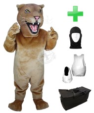 Kostüm Löwe 3 + Haube + Kissen + Tasche (Werbefigur)