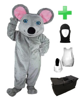 Kostüm Maus 5 + Haube + Kissen + Tasche (Professionell)