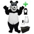 Kostüm Panda 1 + Haube + Kissen + Tasche (Werbefigur)