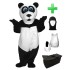 Kostüm Panda 2 + Haube + Kissen + Tasche (Werbefigur)
