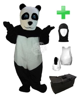 Kostüm Panda 4 + Haube + Kissen + Tasche (Professionell)