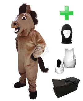 Kostüm Pferd 1 + Haube + Kissen + Tasche (Werbefigur)