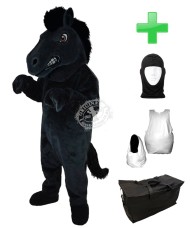 Kostüm Pferd 3 + Haube + Kissen + Tasche (Werbefigur)