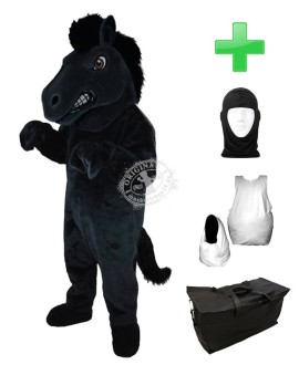 Kostüm Pferd 3 + Haube + Kissen + Tasche (Werbefigur)