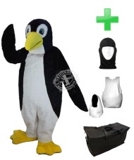Kostüm Pinguin 5 + Haube + Kissen + Tasche (Professionell)