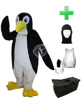 Kostüm Pinguin 5 + Haube + Kissen + Tasche (Professionell)