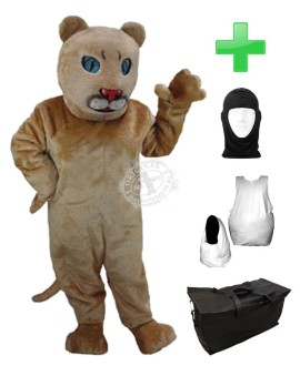 Kostüm Wildkatzen / Puma 4 + Haube + Kissen + Tasche (Professionell)