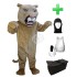 Kostüm Wildkatze / Puma 5 + Haube + Kissen + Tasche (Professionell)
