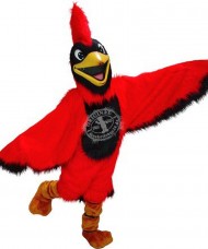 Maskottchen Roter Kardinal Vogel Kostüm 1 (Werbefigur)