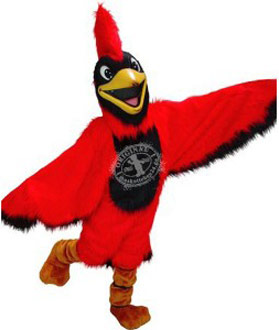 Maskottchen Roter Kardinal Vogel Kostüm 1 (Werbefigur)