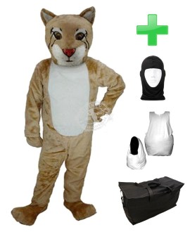 Kostüm Luchs / Rotluchse 6 + Haube + Kissen + Tasche (Professionell)