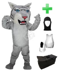 Kostüm Wildkatze / Tiger 4 + Haube + Kissen + Tasche (Professionell)