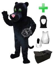 Kostüm Panther 4 + Haube + Kissen + Tasche (Professionell)