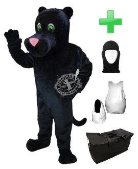 Kostüm Panther 4 + Haube + Kissen + Tasche (Professionell)