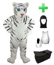 Kostüm Schneetiger 3 + Haube + Kissen + Tasche (Professionell)
