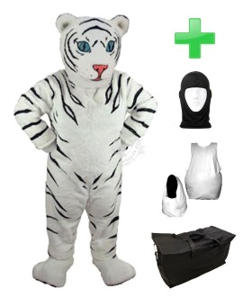 Kostüm Schneetiger 3 + Haube + Kissen + Tasche (Professionell)