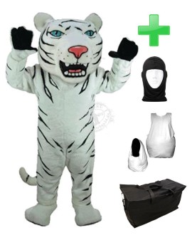 Kostüm Schneetiger 4 + Haube + Kissen + Tasche (Professionell)