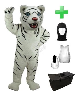 Kostüm Schneetiger 5 + Haube + Kissen + Tasche (Professionell)