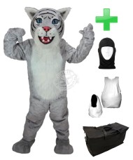 Kostüm Wildkatze / Tiger 6 + Haube + Kissen + Tasche (Professionell)