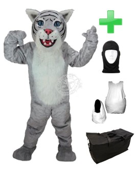 Kostüm Wildkatze / Tiger 6 + Haube + Kissen + Tasche (Professionell)