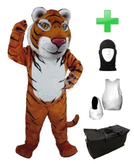 Kostüm Tiger 7 + Haube + Kissen + Tasche (Professionell)