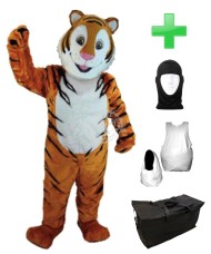 Kostüm Tiger 8 + Haube + Kissen + Tasche (Professionell)