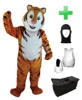 Kostüm Tiger 8 + Haube + Kissen + Tasche (Professionell)