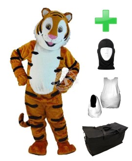 Kostüm Tiger 9 + Haube + Kissen + Tasche (Professionell)