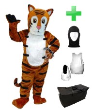 Kostüm Tiger 10 + Haube + Kissen + Tasche (Professionell)