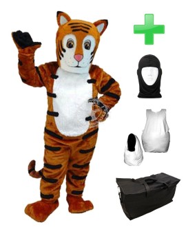 Kostüm Tiger 10 + Haube + Kissen + Tasche (Professionell)