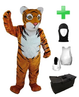 Kostüm Tiger 11 + Haube + Kissen + Tasche (Professionell)
