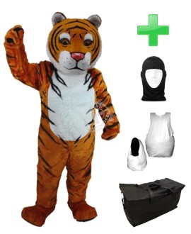 Kostüm Tiger 13 + Haube + Kissen + Tasche (Professionell)