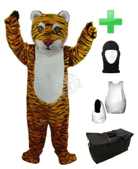 Kostüm Tiger 14 + Haube + Kissen + Tasche (Professionell)