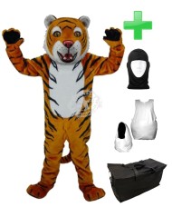 Kostüm Tiger 15 + Haube + Kissen + Tasche (Professionell)