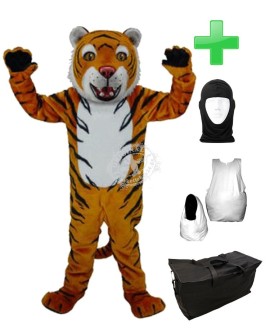 Kostüm Tiger 15 + Haube + Kissen + Tasche (Professionell)