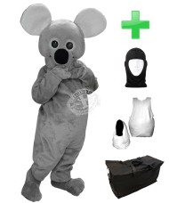 Kostüm Koala 1 + Haube + Kissen + Tasche (Werbefigur)