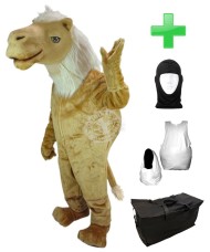 Kostüm Kamel 1 + Haube + Kissen + Tasche (Werbefigur)