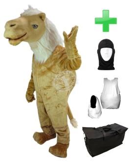 Kostüm Kamel 1 + Haube + Kissen + Tasche (Werbefigur)