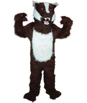 Maskottchen Dachs Kostüm 2 (Werbefigur)