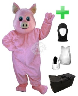 Kostüm Schweine 4 + Haube + Kissen + Tasche (Professionell)