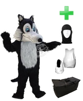 Kostüm Wolf 9 + Haube + Kissen + Tasche (Professionell)