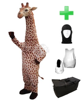 Kostüm Giraffe 2 + Haube + Kissen + Tasche (Werbefigur)
