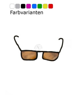 Extra Brille Modell "Einfach" (Schwarz oder Farbe nach Wahl)