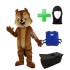 Kostüm Eichhörnchen 9 + Kühlweste "Blue M24" + Tasche "Star" + Hygiene Maske (Hochwertig)