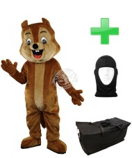 Kostüm Eichhörnchen 9 + Tasche "Star" + Hygiene Maske (Hochwertig)