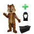 Kostüm Eichhörnchen 9 + Tasche "Star" + Hygiene Maske (Hochwertig)